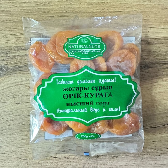 "NATURALNATS" Курага натуральная 200 гр.